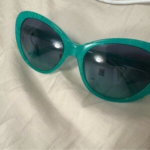 Versace Green blue Sunglasses cateye